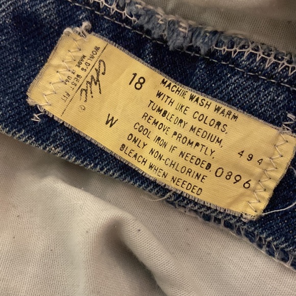 Chic Vintage Mom Jeans Pleated Tapered High Rise Made in USA Plus Size 16-18 - Picture 12 of 12